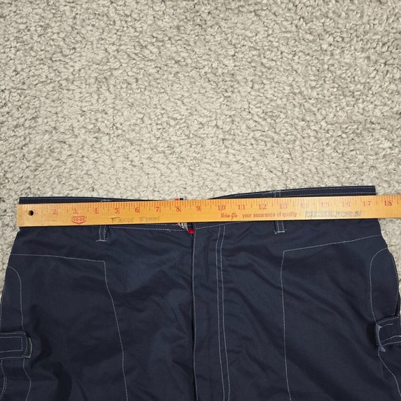 Carters Watch The Wear Pants Adult Large (Fits 34x30) Blue Cargo Lined Hip Hop - Picture 10 of 14
